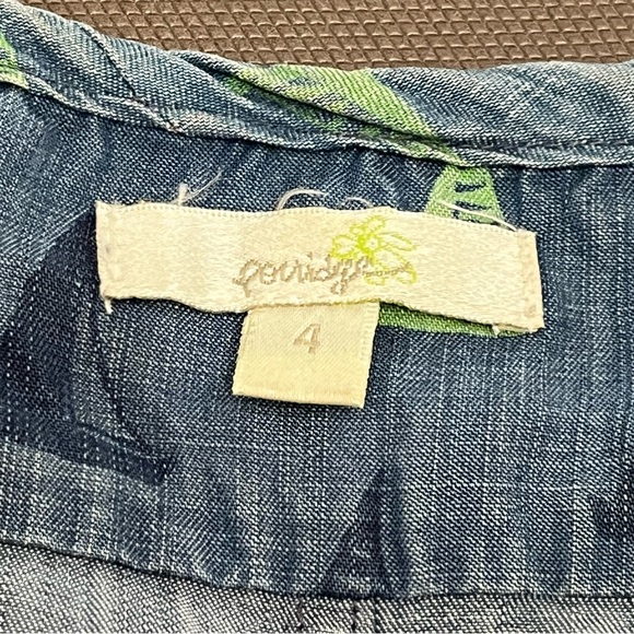 Anthropologie Dress Denim Chambray Nautical‎ Boats Porridge size 4 w/ Pockets - Picture 6 of 10